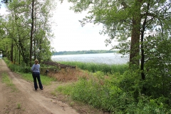 Lee Gutowski looking at Big Swan Lake. Photo: Jamie L. Manser