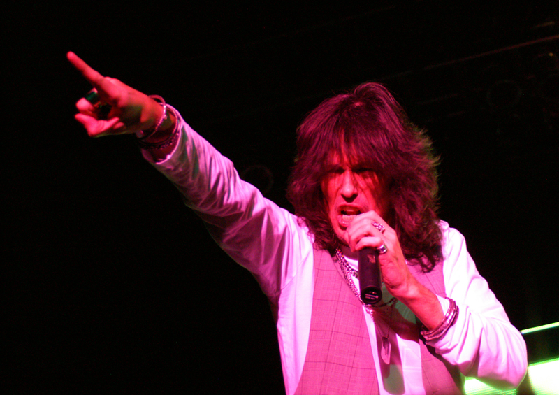 Kelly Hansen of Foreigner at Rialto Theatre, Tucson Ariz., 4/29/11. photo: Jamie Manser