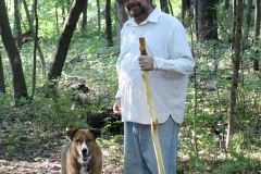 Dan & Merle in the 40 acre woods.