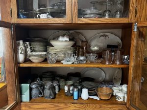 Earthward China Cabinet: Before and After
